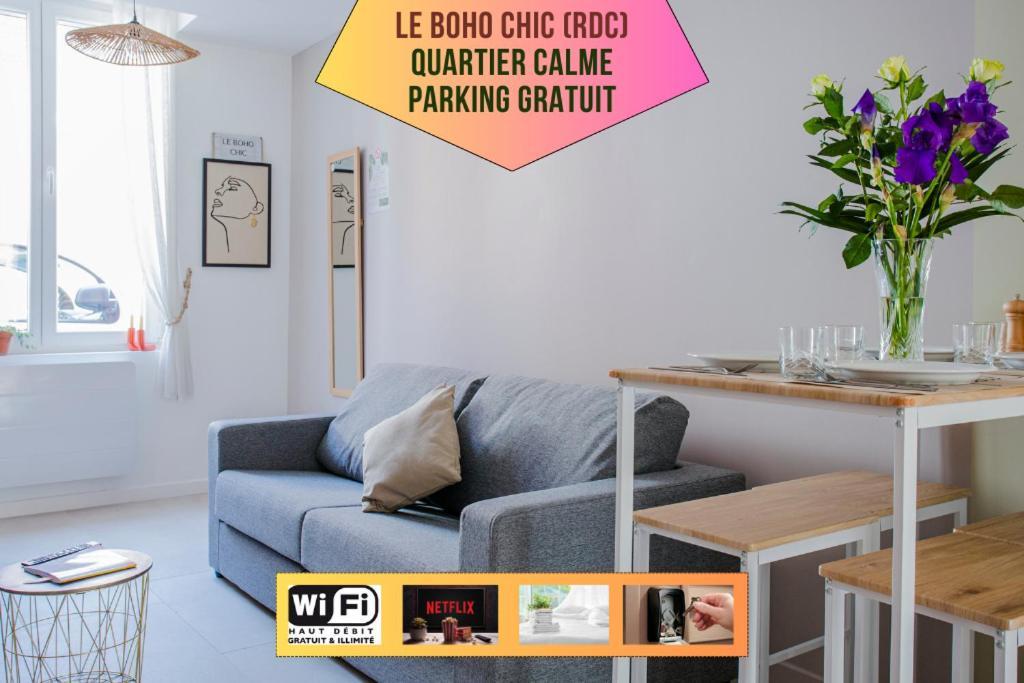Ideal Pro & Couple - 2 Logements Theme Boho Chic Rdc & Dandy 1Er Etage - Quartier Calme - Jardin - Wifi Hd - Smart Tv - Parking Gratuit - Proche Centre & Transports - Ask Home Valenciennes Bagian luar foto